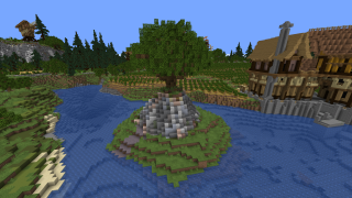 Minecraft Tree Island Schematic (litematic)