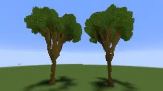 Minecraft Tall Custom Tree 2 64 Blocks High Schematic (litematic)