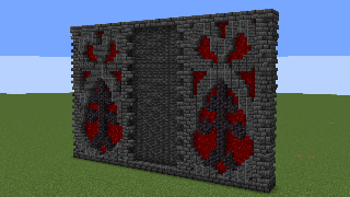 Minecraft 34x3x21 Decorative Wall Schematic (litematic)
