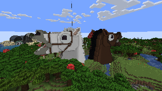 image of Horse Head Statues Hypnotizd  by Hypnotizd Minecraft litematic