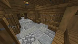 Minecraft Wood Greenery Hallway Schematic (litematic)