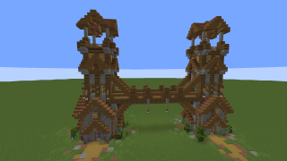 image of Twin Towers Home by TheMythicalSausage Minecraft litematic