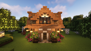 Minecraft Ivy's Starter House Schematic (Litematic)