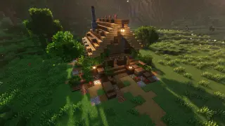 Minecraft Tree Stump House Schematic (litematic)