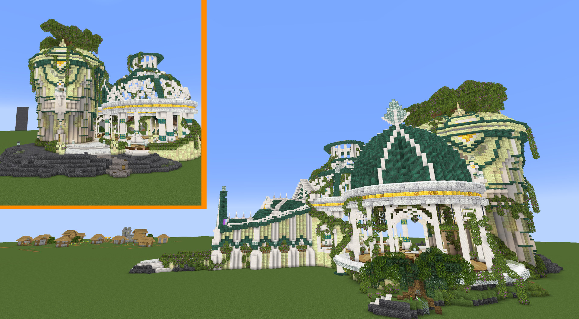 Minecract Elven Themed Palace schematic (litematic)