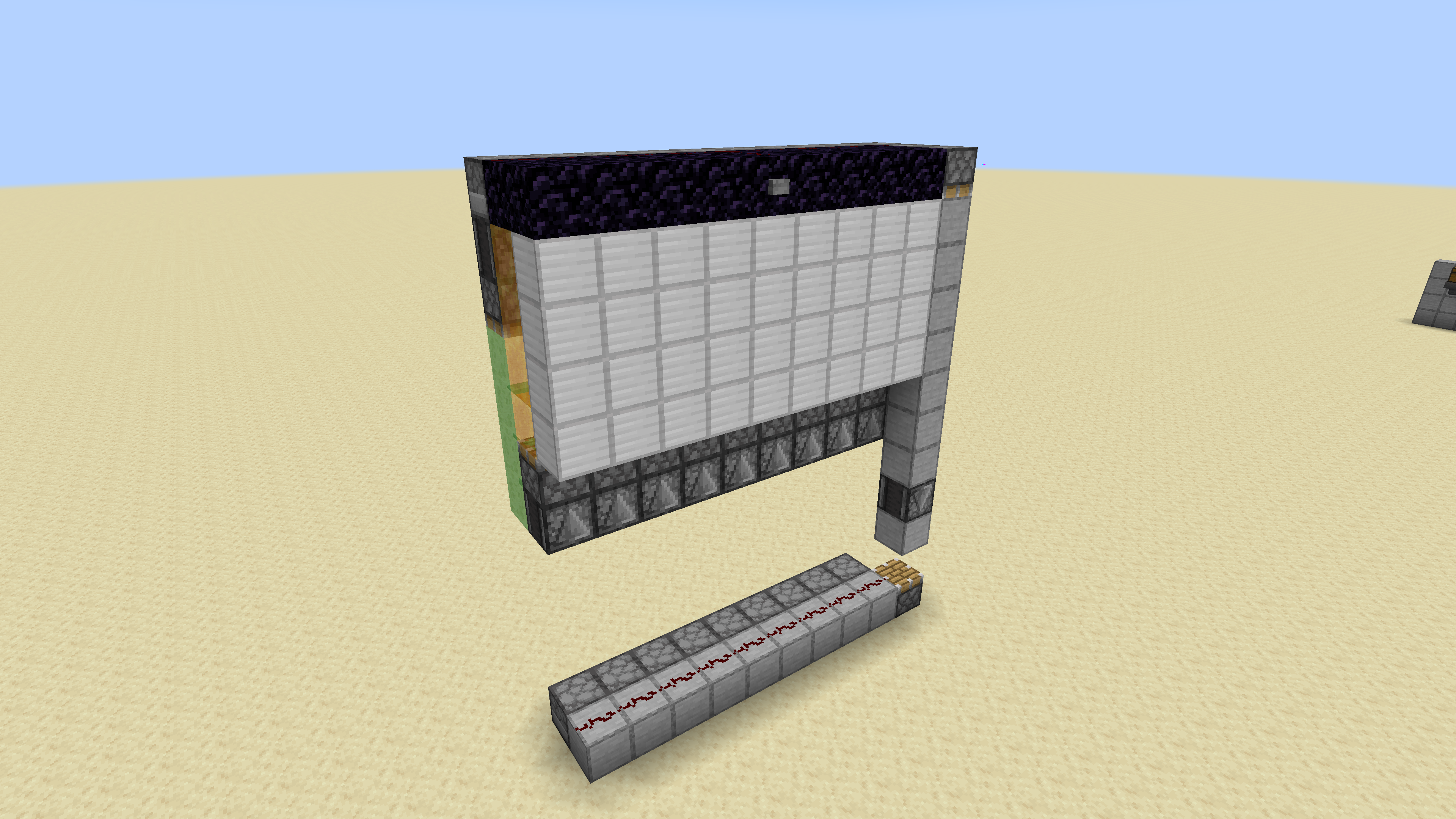 Minecract 4x9 Piston door schematic (litematic)