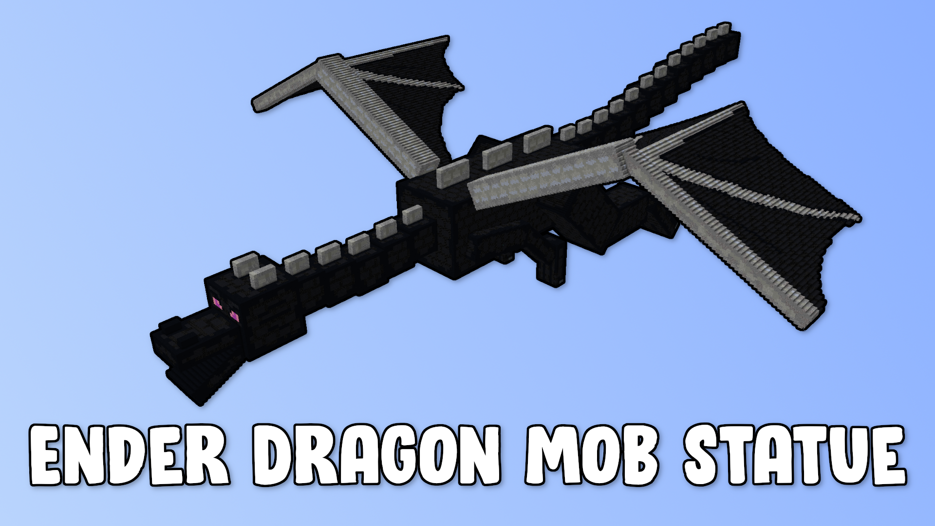 Minecract Ender Dragon Mob Statue schematic (litematic)