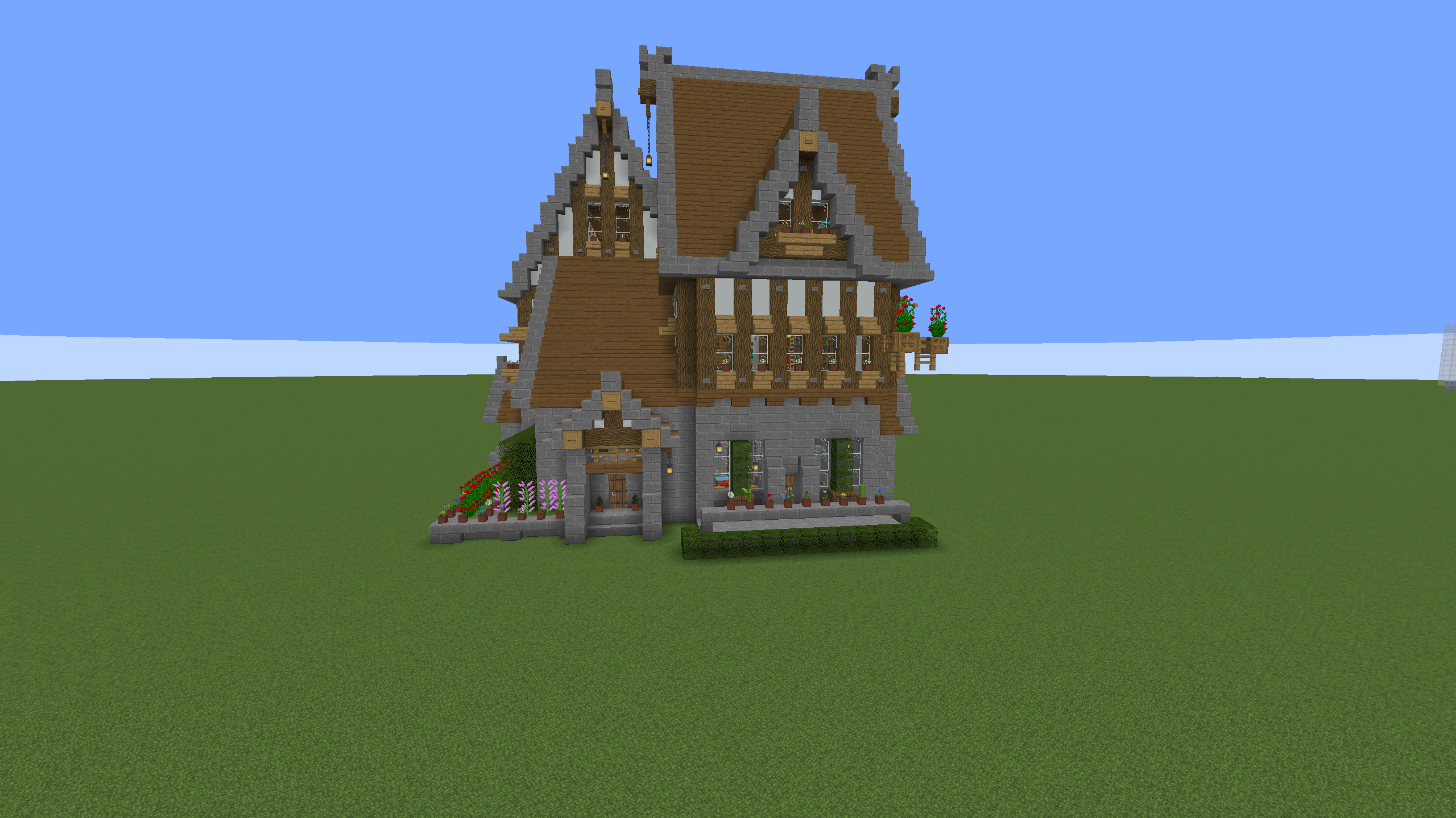 Minecract Survival House with interior schematic (litematic)