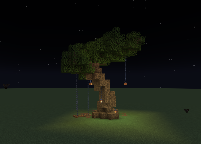 Minecract swing on a tree schematic (litematic)