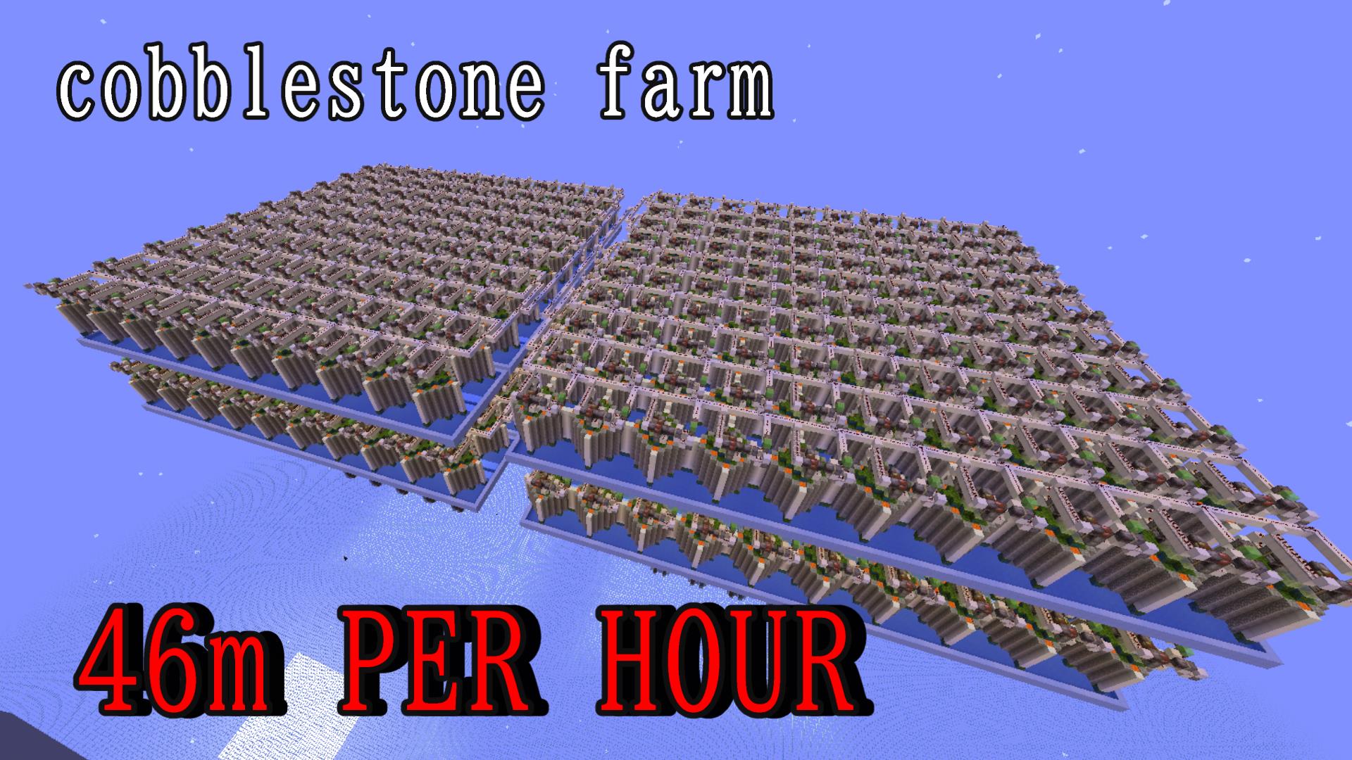 Minecract cobblestone farm/46m schematic (litematic)