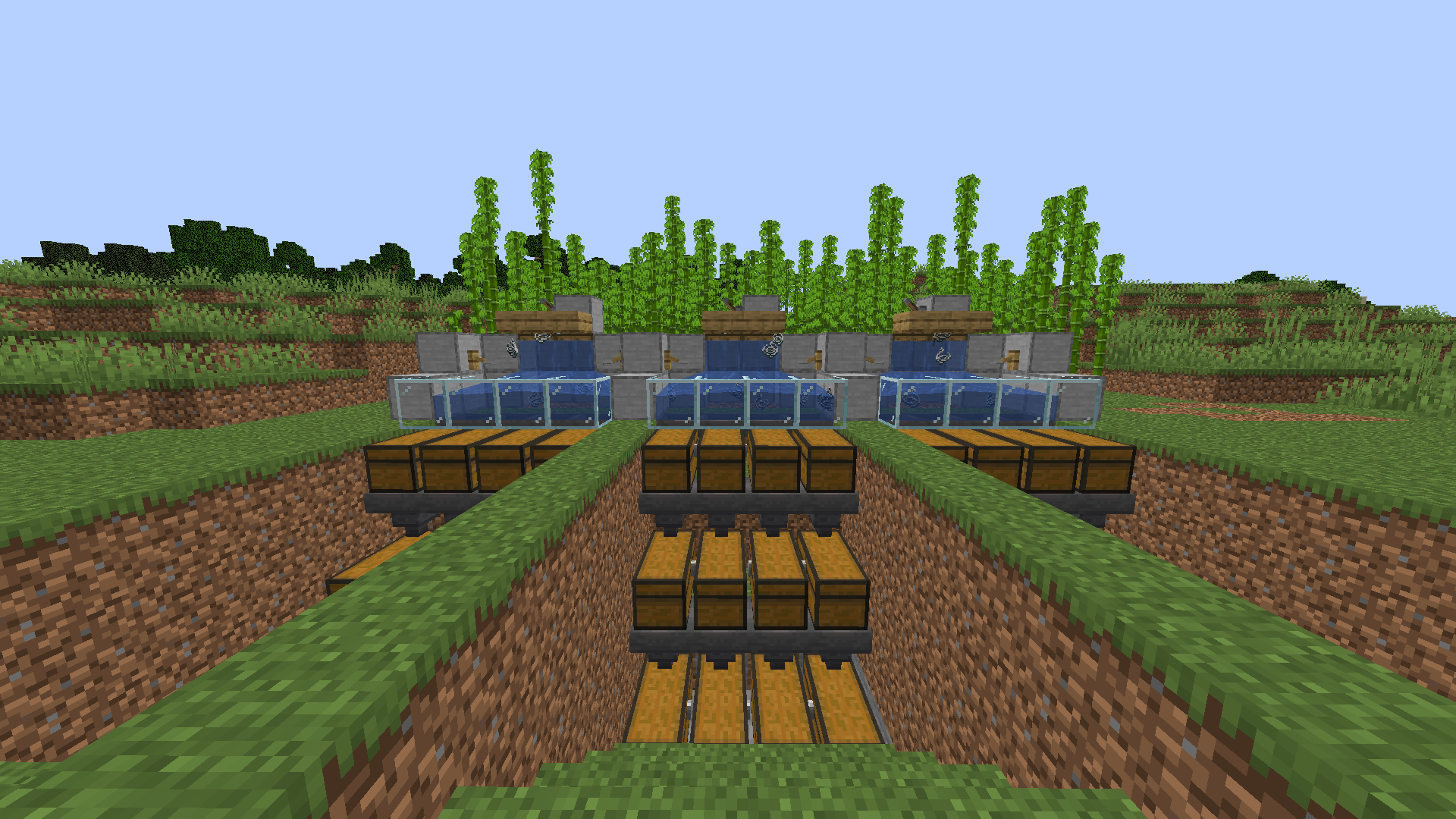 Minecract String Farm and manual bamboo farm schematic (litematic)