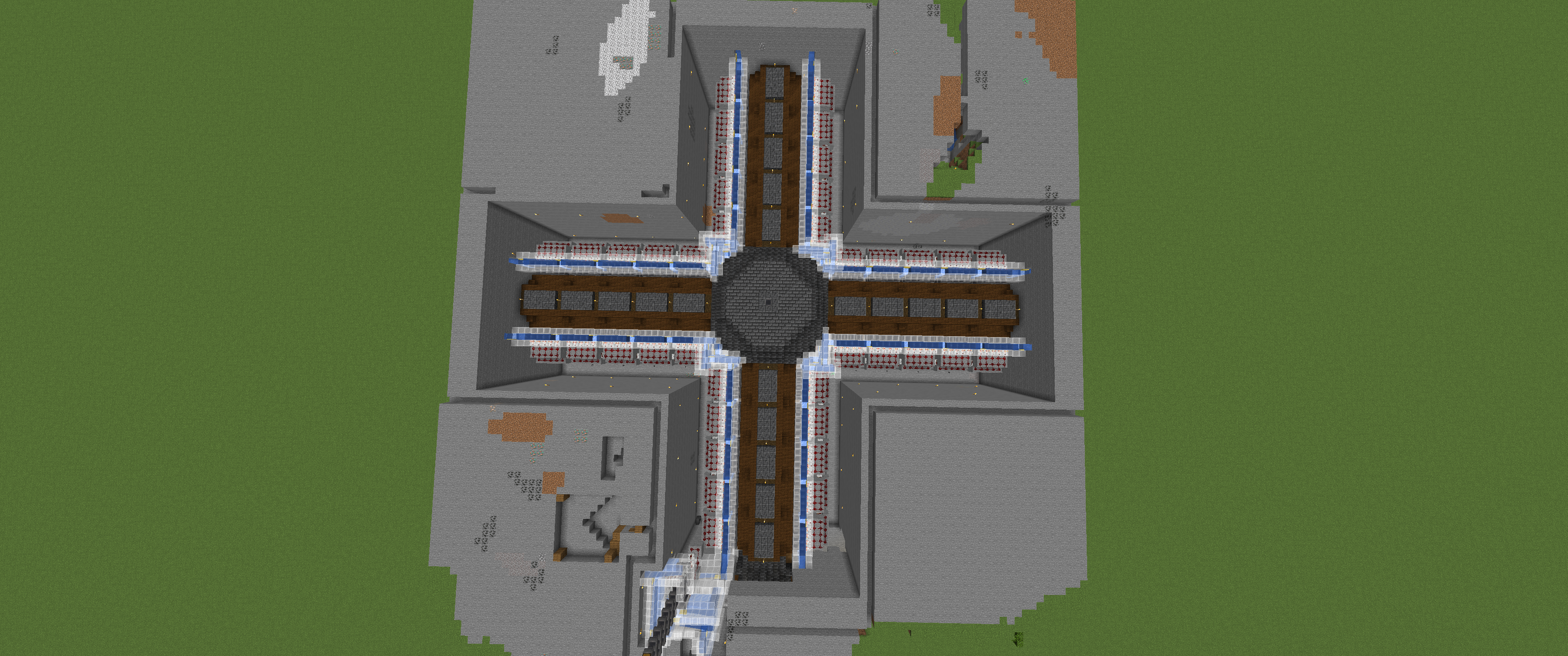 Minecract Minecraft Storage Room with Automatic Water Stream Sorting System ( Shulkercraft edit) schematic (litematic)
