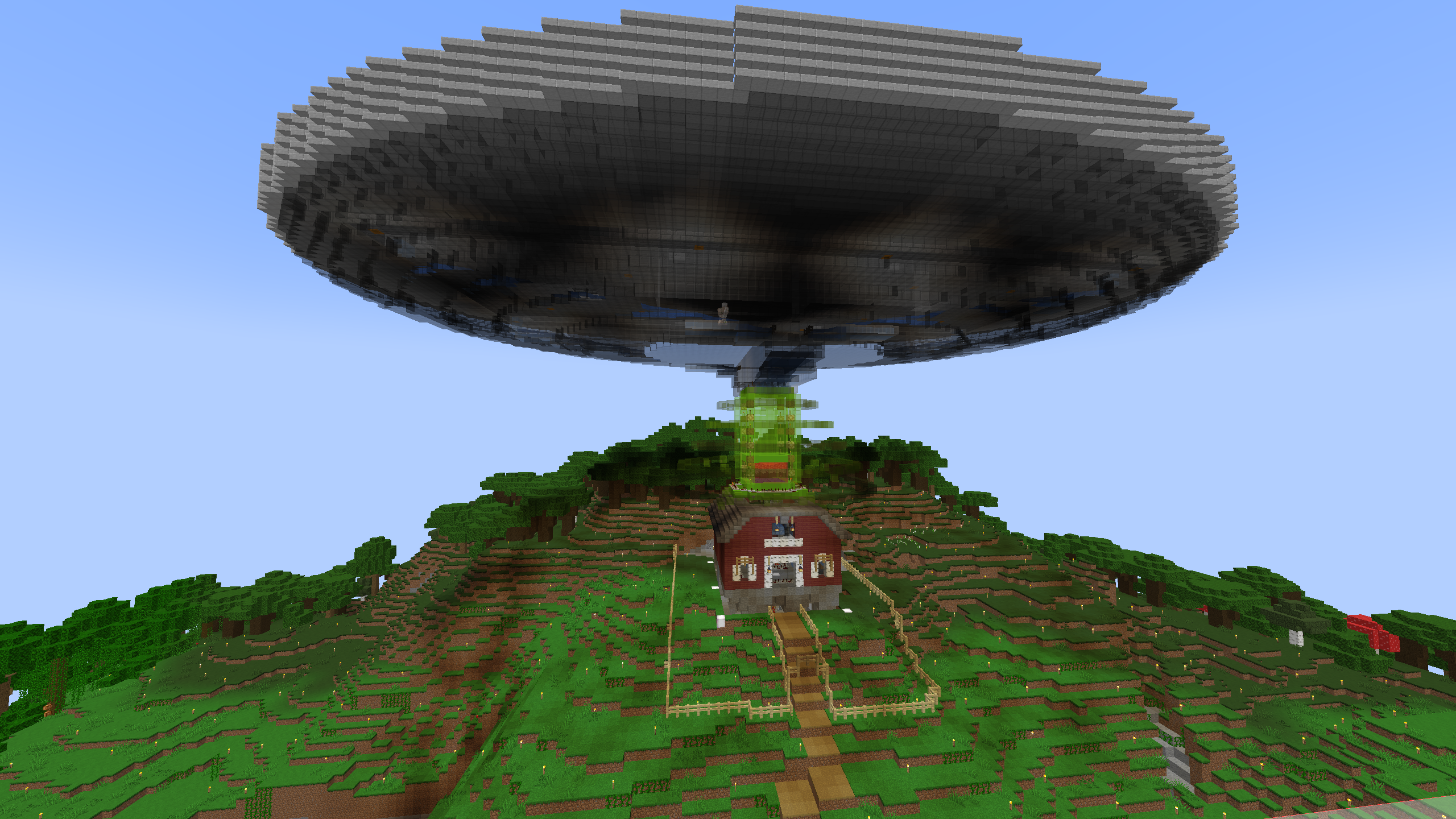 Minecract Iron Farm UFO schematic (litematic)