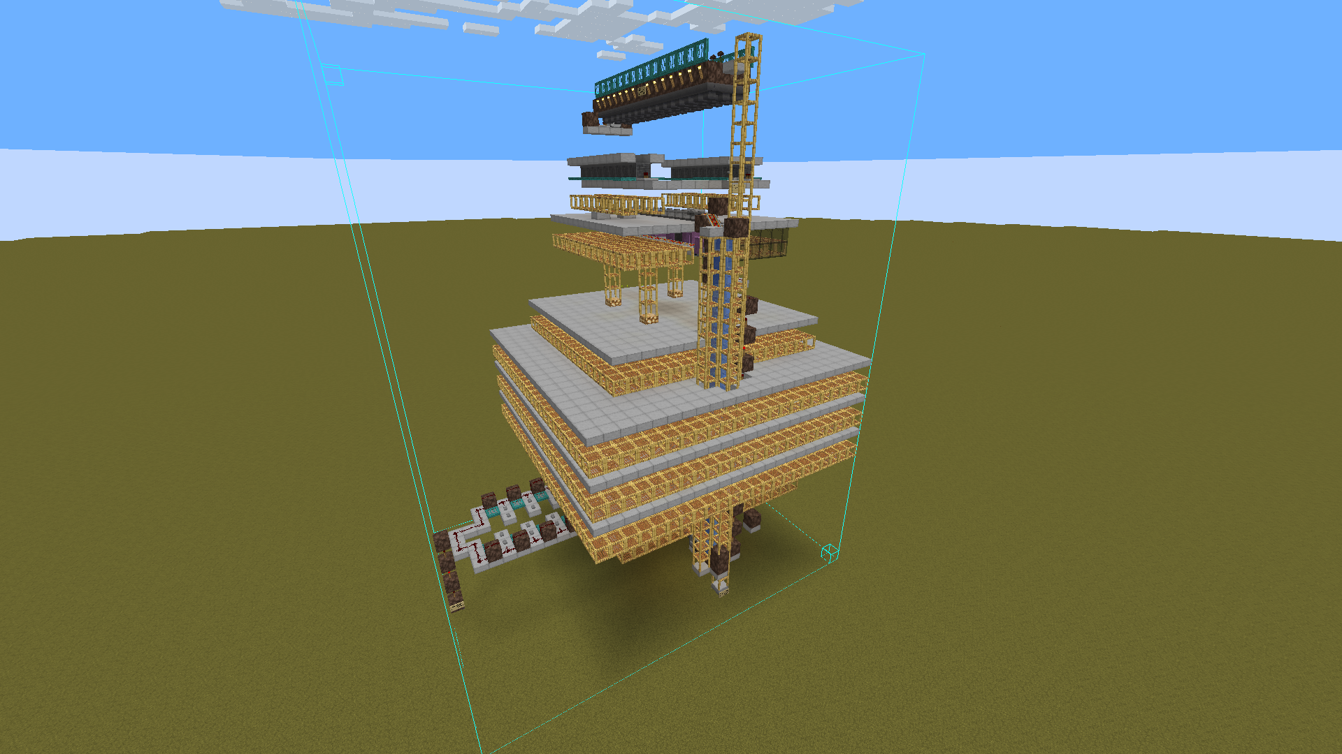 Minecract scaffolding shulker farm schematic (litematic)