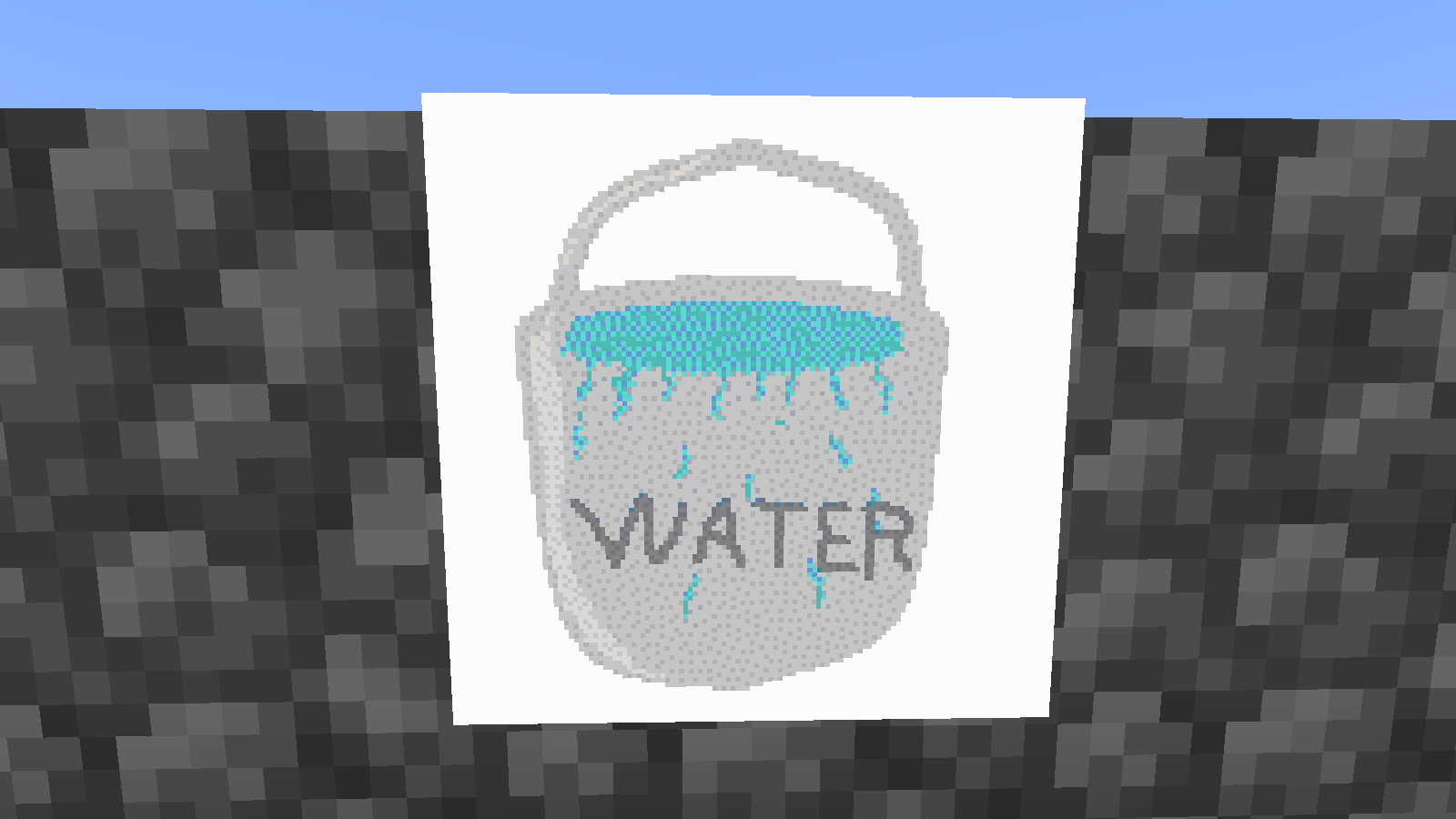 Minecract Water Bucket Art schematic (litematic)